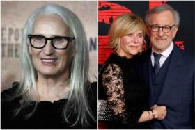 (From left) The Power Of The Dog director Jane Campion, Kate Capshaw and Steven Spielberg, director of West Side Story.