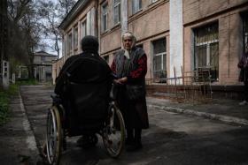 Aid workers say the elderly are a particularly vulnerable segment of the population in the conflict between Russia and Ukraine.