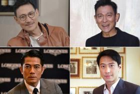 The four Heavenly Kings, (clockwise from top left) Jacky Cheung, Andy Lau, Leon Lai and Aaron Kwok.