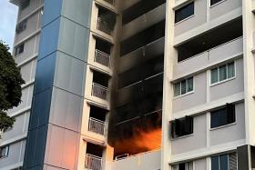Fire broke out at Blk 409 Bedok North Avenue 2 on Friday morning, on May 13, 2022.