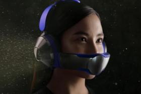 The Dyson Zone is a pair of noise-cancelling headphones with a detachable visor, designed so it does not touch the face.