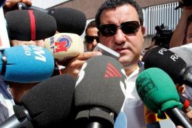 Football &quot;super agent&quot; Mino Raiola&#039;s agency would not reveal his whereabouts nor whether he was sick.