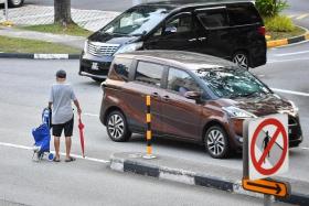45.3 per cent of accidents involving elderly pedestrians in the first half of this year were due to jaywalking.