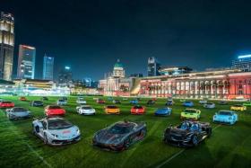Supercar enthusiast group Scuderia FSG held its annual photo shoot at the Padang on Aug 7, 2022.