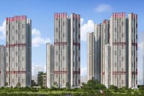 Bukit Merah Ridge offers 1,669 three-room and four-room flats across five blocks, ranging from 29 to 48 storeys.