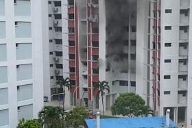 The SCDF said it was alerted to the fire at 2.35pm.
