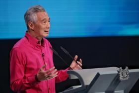  Prime Minister Lee Hsien Loong will speak in Malay from 6.45pm, Mandarin from 7pm, and in English from 8pm.