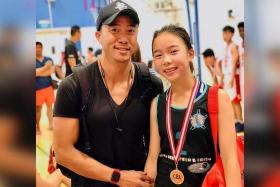 Actor-host Allan Wu and his daughter Sage.