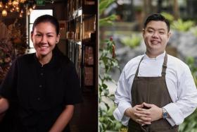 Chef Johanne Siy of Lolla (left) and Kevin Wong, chef and owner of Seroja.