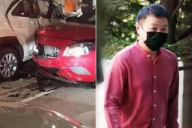 Jeremiah Ng En You was driving his twin brother’s car when he ploughed into several vehicles that had stopped at a red light.
