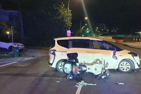 The accident occurred at about 3.30am on June 10 in Toh Avenue, off Loyang Avenue, towards the junction of Upper Changi Road North.