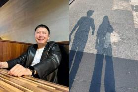 Taiwanese artiste David Chao  shared a photo of two shadows, of himself and his girlfriend, on social media. 
