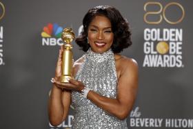Black Panther actress Angela Bassett won a supporting actress award at the 80th Annual Golden Globe Awards in Beverly Hills, California on, Jan 10, 2023. 