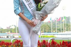 WINNER: Miss Bernadette Belle, winner of Singapore Turf Club&#039;s Turf Belle 2014.