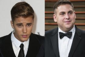 Justin Bieber (left) and Jonah Hill separately had video footage leaked of them using inappropriate language and slurs. 