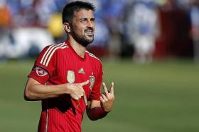 PLAY HIM: David Villa (above) will fit better in Spain&#039;s system, rather than Fernando Torres or Diego Costa.