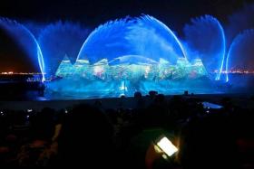 SHOW TIME: A scene from Sentosa&#039;s latest signature night extravaganza, Wings Of Time.
