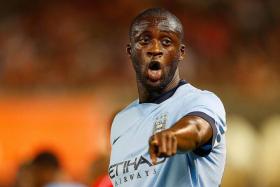 WE BUILT THIS CITY: With the likes of Stevan Jovetic, Joe Hart, Yaya Toure (above) and Samir Nasri in their ranks, City remain favourites for the title. 