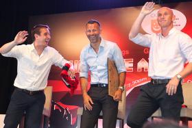 Businessman Peter Lim has bought a 50 per cent stake in Salford City FC, which is owned by former Manchester United players Gary Neville, Ryan Giggs and Nicky Butt (pictured above) as well as Paul Scholes and Phil Neville.