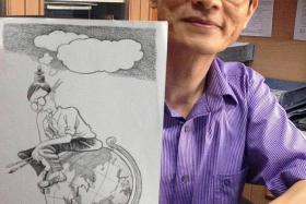 &quot;I was trying to portray India&#039;s engineering success, despite the odds stacked against them.&quot; - Cartoonist Heng Kim Song