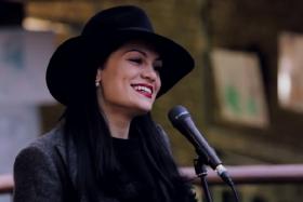 Jessie J surprises her UK fans as she busks at Camden Markets. 
