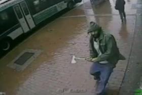 A screengrab of the attacker released by the NYPD. 
