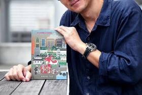 ACHIEVEMENT: (Above) Mr Andre Yeo with his new book, Home: 50 50-word Stories To Celebrate Singapore&#039;s 50th Birthday.