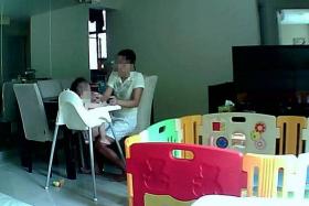 INVASIVE: Screen grabs from web camera footage on Insecam.com show children with family members or maids.