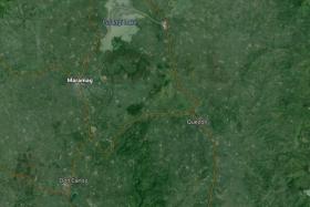 Google Earth view of Maramag town in Bukidnon, Philippines.