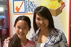 WINNERS: Mrs Jessica Chow with her daughter Ashley.