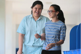 Ong Hui Xin is blind but has done well enough to qualify for university.