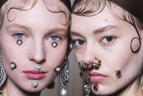 Styled baby hair and face jewellery are some of the trends that popped up at the recent fashion week events. 