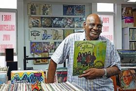 EXPENSIVE: Valued at $8,000, this could be Singapore&#039;s most expensive vinyl record. Mr R. Alagirisamy (above) found this record in Singapore in 2007.