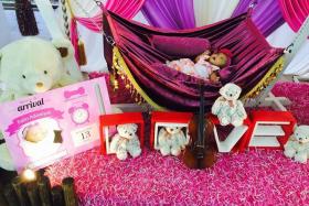 MUSICAL BEARS: The elaborate set-up that Mr Mohamed Yunos Mohd Nor of Little Rizq Culla did for one of his clients.
