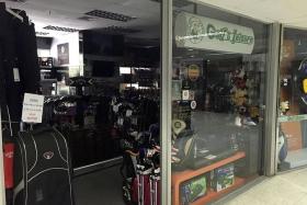 AFFECTED: Golf &amp; Leisure was one of the shops hit by the blackout.
