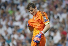 Iker Casillas had a poor thrown-in during the dying minutes of the game