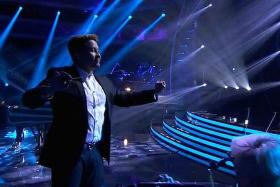 IN THE SPOTLIGHT: Lenny Wee conducting on an episode of American Idol. 