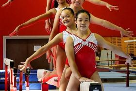 GOING FOR GLORY: (from front to back) Ashly Lau, Janessa Dai, Zeng Qiyan, Nadine Joy Nathan, Michelle Teo and Kelsie Yasmin Muir.