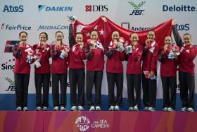 Singapore&#039;s gold medal winning team