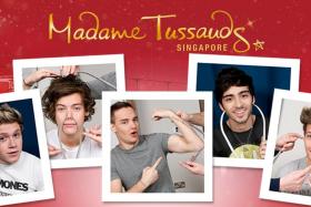 Zayn Malik (second from right) left One Direction earlier this year but will still be on display at the Madame Tussauds Singapore with the rest of the band. 