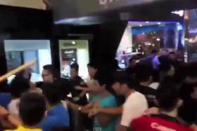 A shoplifting incident triggered a huge brawl at the Low Yat Plaza in Bukit Bintang, Malaysia, on July 11, 2015. The incident spiraled out of control when seven men returned to take revenge on the shop assistant who caught the alleged shoplifter. 