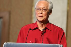 Mr Goh Chok Tong at the Marine Parade National Day dinner on Friday