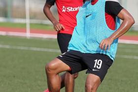 WELCOME BACK: Khairul Amri&#039;s (No. 19) return from injury is vital to LionsXII&#039;s top-four push, despite the striker scoring only twice in the MSL this season.