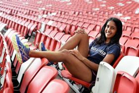 SOLE REPRESENTATIVE: Shanti Veronica Pereira (above) will be competing in the 200m at the world championships in Beijing.