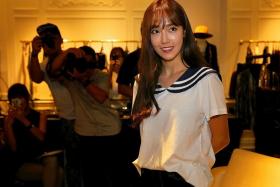 COMPOSED: Jessica Jung launched her fashion line BLANC &amp; ECLARE at multi-label boutique Salon by Surrender at Marina Bay Sands.