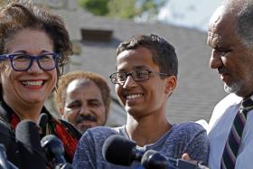 Ahmed Mohamed, a 14-year-old Muslim Boy, was falsely accused of building a bomb to school after he showed his homemade clock to his teacher.