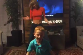 7-year-old Dylan Barnes had the chance to dance with Taylor Swift backstage after appearing on &quot;The Ellen DeGeneres Show&quot;.