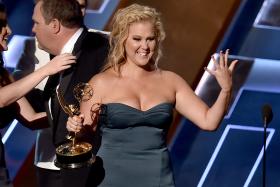Actress/writer Amy Schumer accepts Outstanding Variety Sketch Series award for Inside Amy Schumer onstage during the 67th Annual Primetime Emmy Awards at Microsoft Theater on September 20, 2015 in Los Angeles, California. 