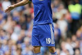 DISCIPLINARY RECORD:  Diego Costa (above) has committed six fouls and received two yellow cards  this season.