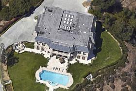 LAVISH: A Google Street View of the US$37 million Beverly Hills mansion that the prince was renting. 